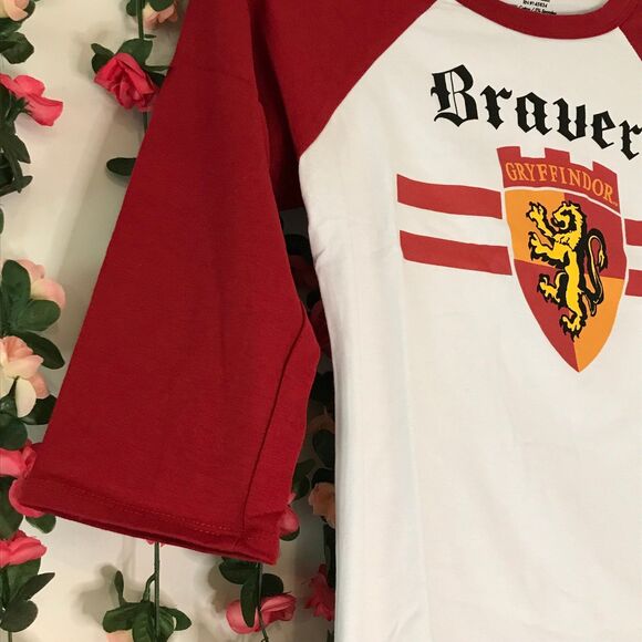 Harry Potter Gryffindor Bravery 3/4 Sleeve Baseball Tee - Picture 3 of 10